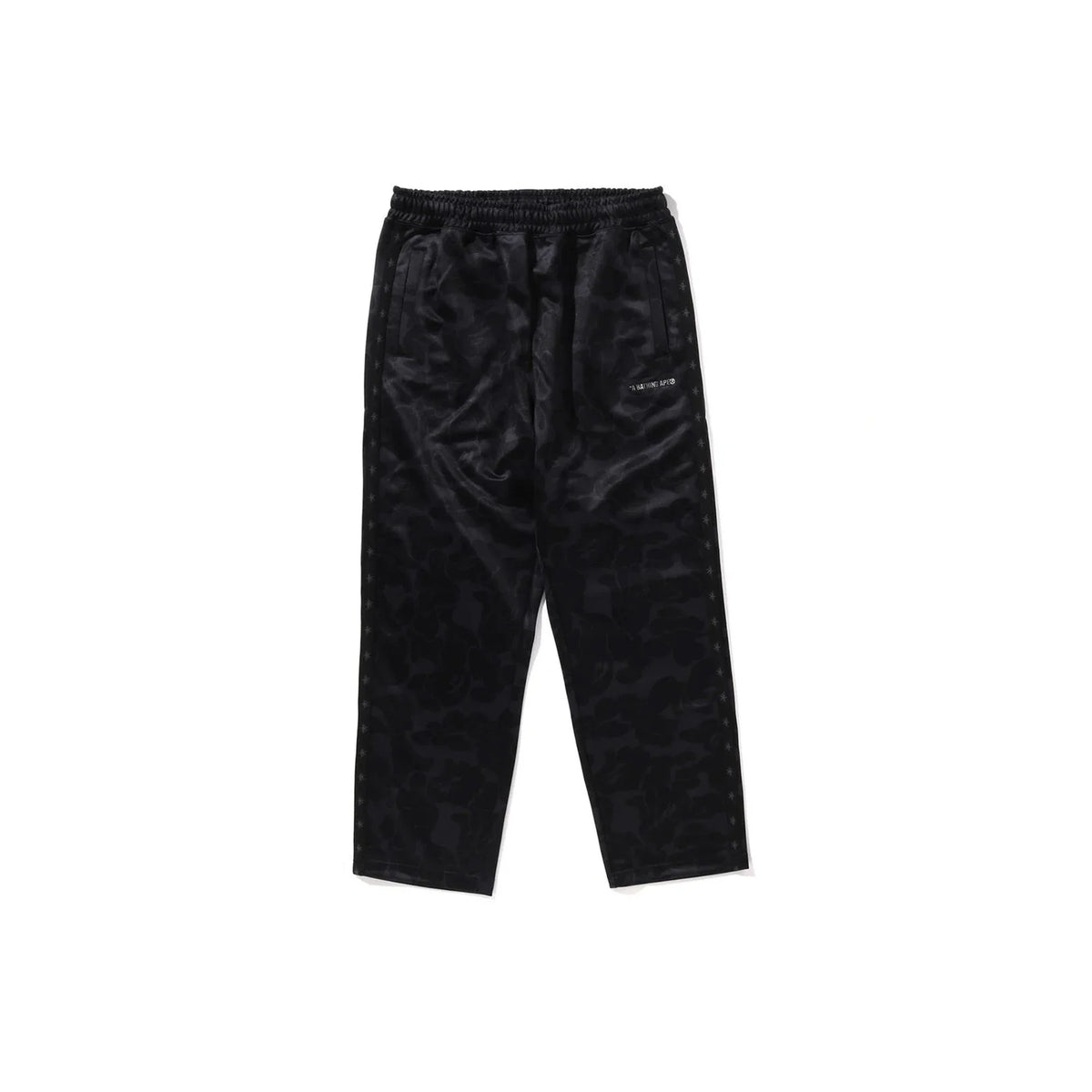 BAPE Tonal Solid Camo Track Pants 'Black'