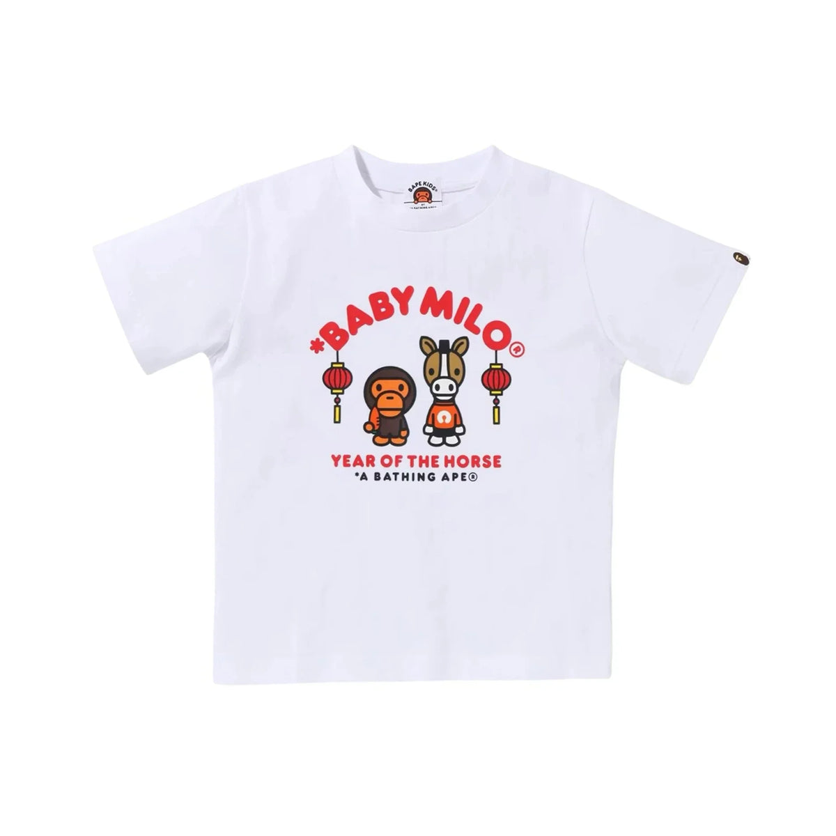 BAPE Year Of The Horse Baby Milo Tee 'White' (2026)