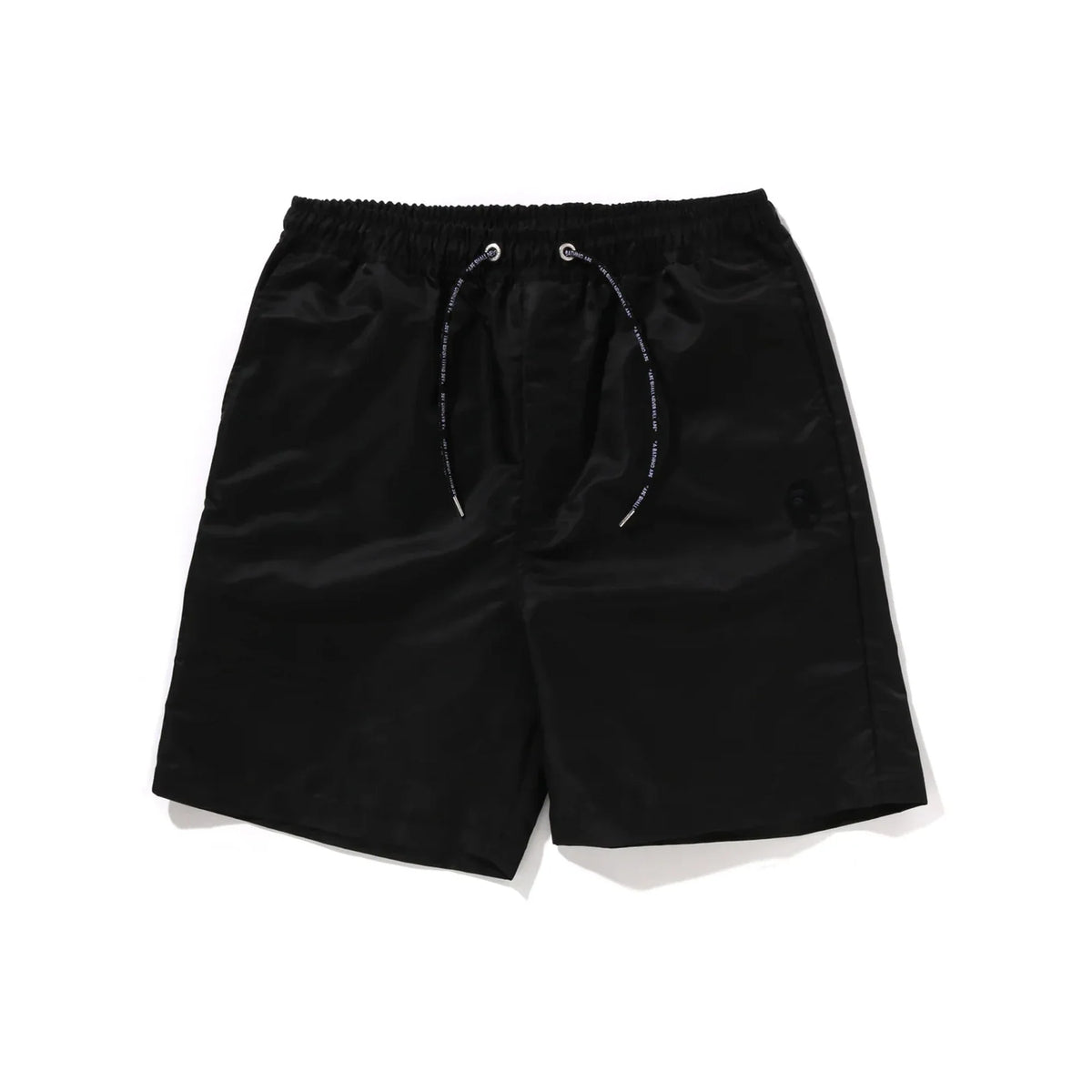 BAPE Logo Nylon Relaxed Fit Shorts 'Black'