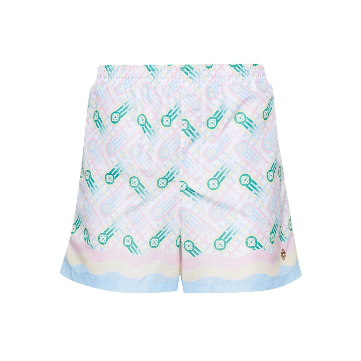 Casablanca Printed Swim Shorts Ping Pong Monogram 'White / Multicolour'