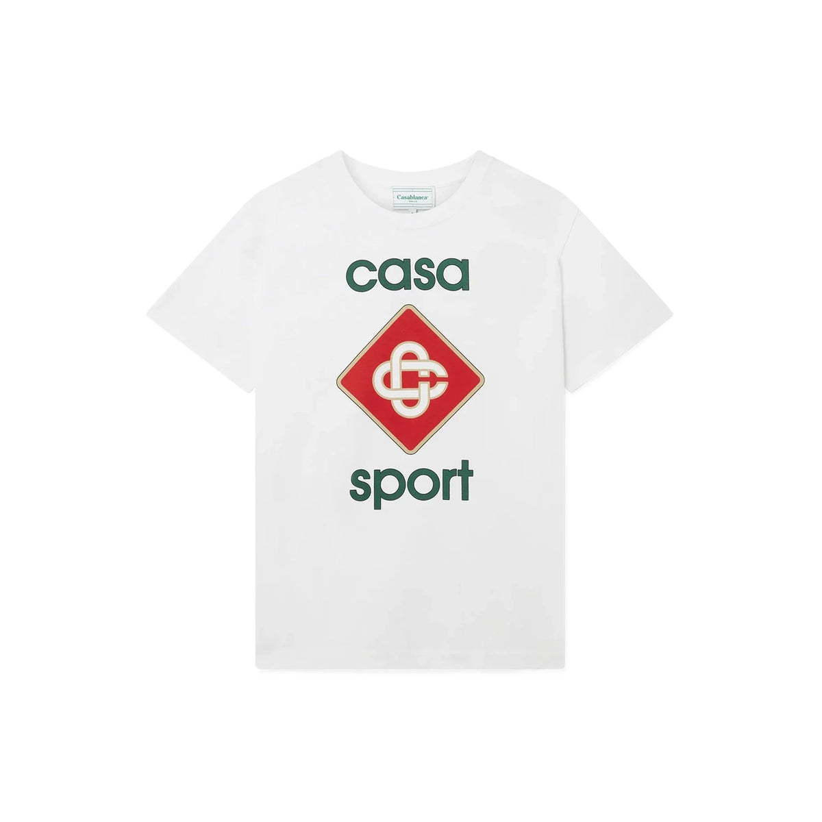 Casablanca Sport Logo Printed Tee 'White'