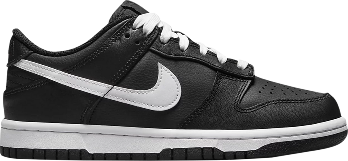 Nike Grade School Womens Dunk Low Sneakers - 'Black Panda'