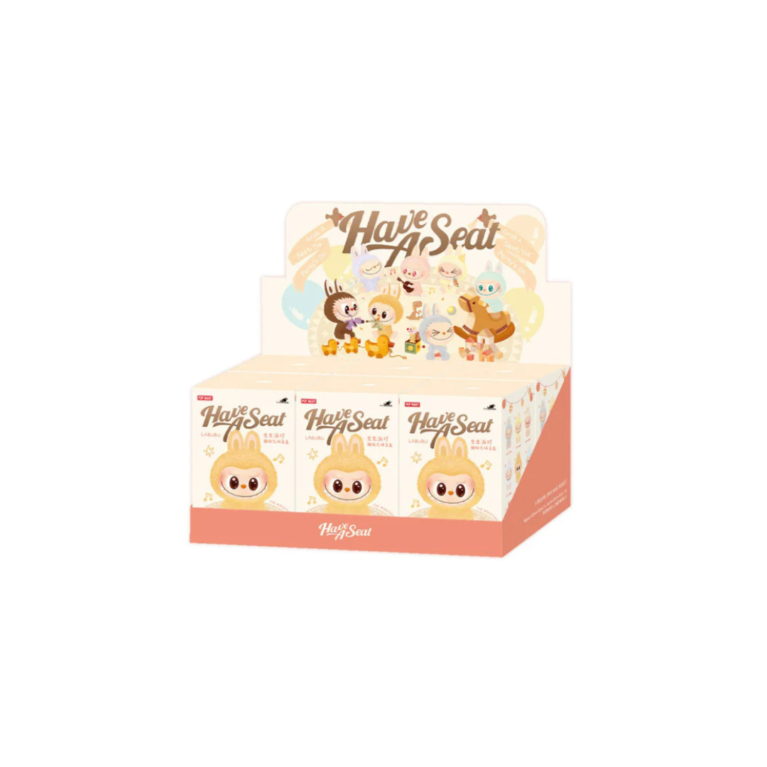 Pop Mart Labubu The Monsters ‘Have A Seat’ Vinyl Plush Pendant Sealed Case (6 Blind Boxes)