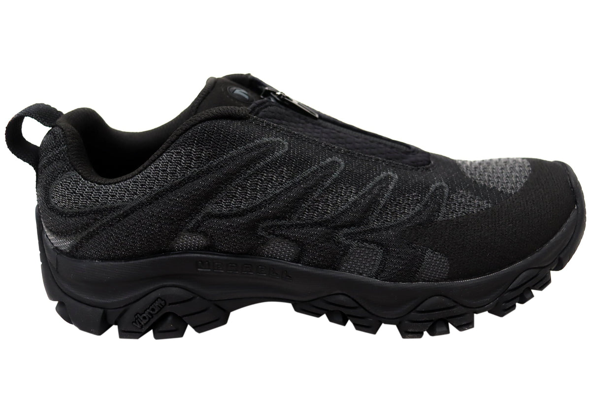 Merrell Mens Moab 3 Trek Zip SE Comfortable Shoes Black