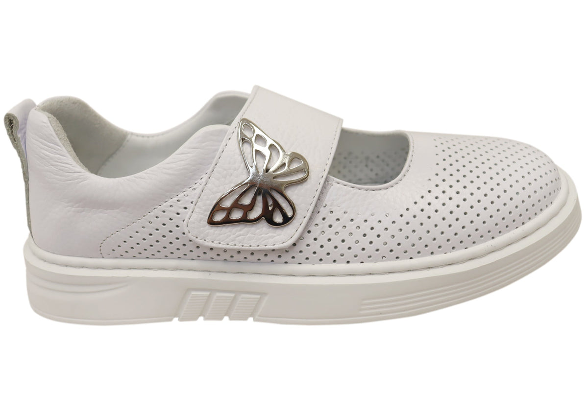 Orizonte Butterfly Womens European Comfortable Leather Mary Jane Shoes