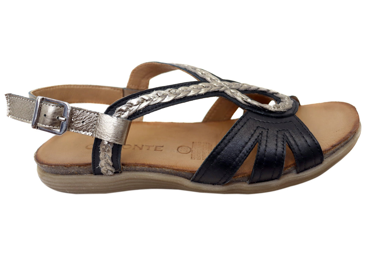 Orizonte Petalstride Womens Comfortable European Leather Sandals