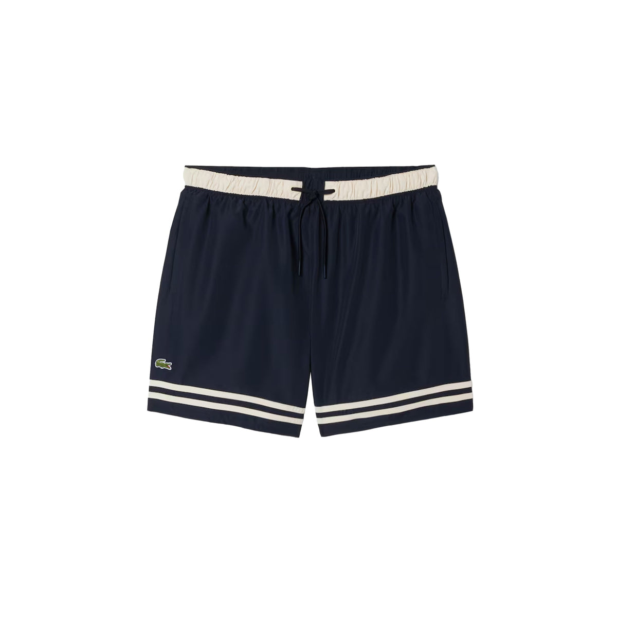 Lacoste Contrast Stripe Swim Trunks