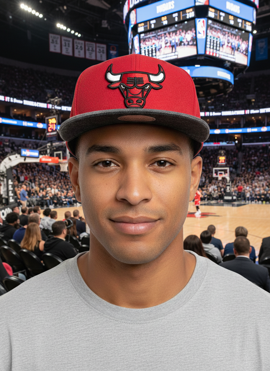 Mitchell And Ness NBA Chicago Bulls Denim Beak Snapback
