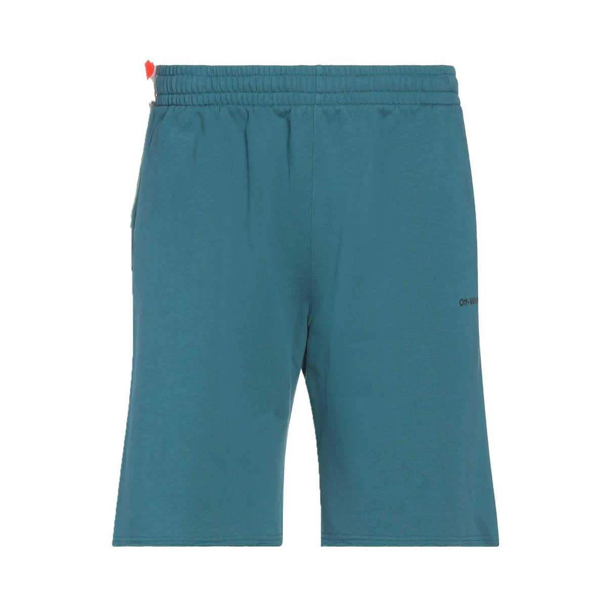 OFF-WHITE LOGO SHORTS OCEAN BLUE