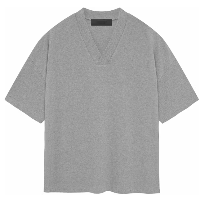 Fear of God Essentials V-Neck Tee Dark Heather Oatmeal