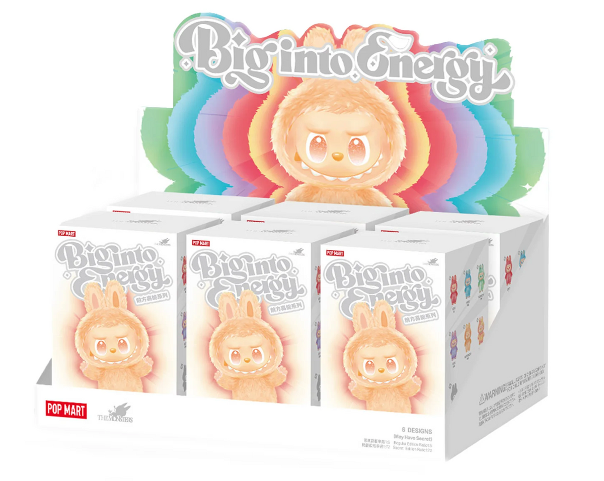 Labubu The Monsters Big into Energy Series Vinyl Plush Pendant Sealed Case (6 Blind Boxes)