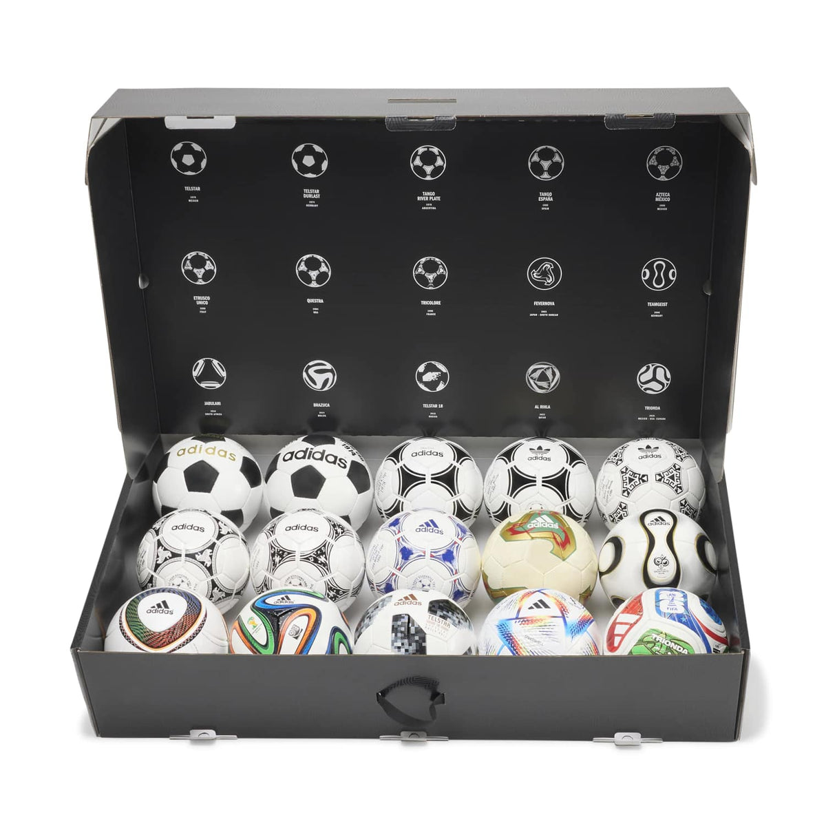 Adidas FIFA World Cup Historical Pro Ball Soccer Football Set of 15 KB1812
