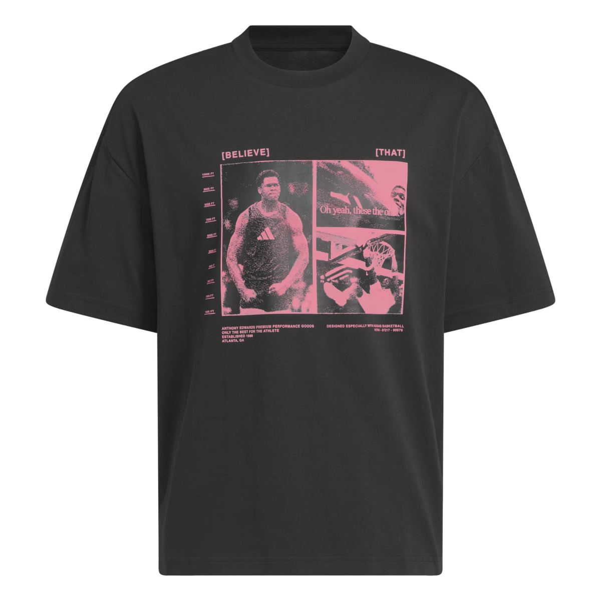 Adidas Men Anthony Edwards Tee Black