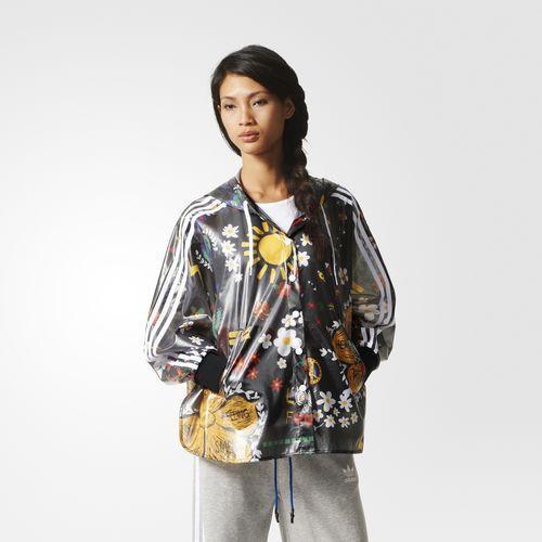 ADIDAS ORIGINALS ARTIST PONCHO RAIN JACKET BLACK WOMEN AO3160