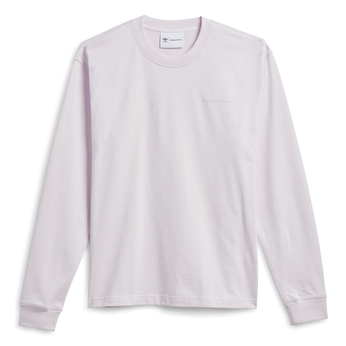 Adidas Originals Unisex PW Pharrell Williams Humanrace Basics Long Sleeve Tee Almost Pink HN3436