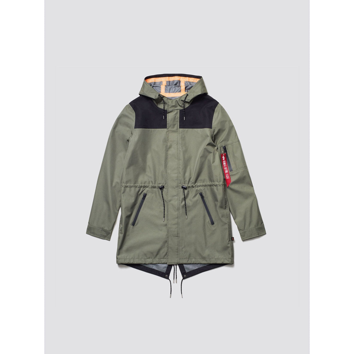 Alpha Industries Deluge Ripstop Fishtail Field Coat Sage Men MJD49000C1-310
