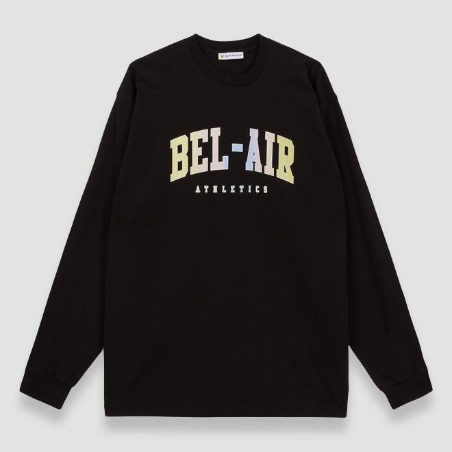 Bel-Air Athletics Men College L/S T-Shirt Pastel Black