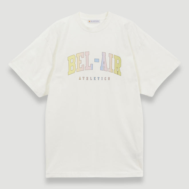 Bel-Air Athletics Men College T-Shirt Pastel White
