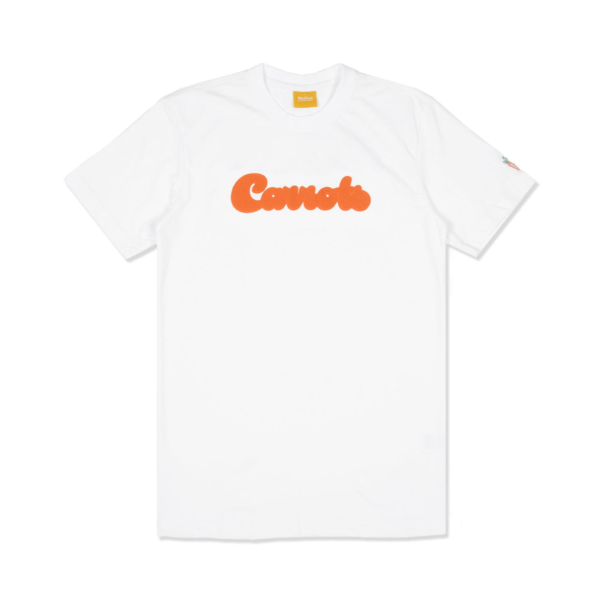Carrots Men Cursive Tee White
