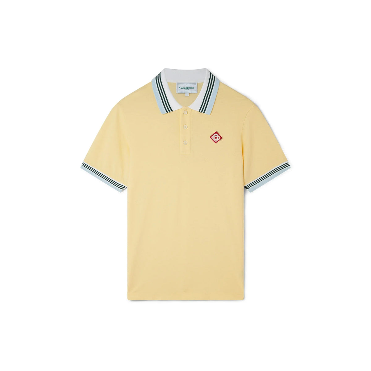 Casablanca Classic Pique Polo 'Pale Yellow'