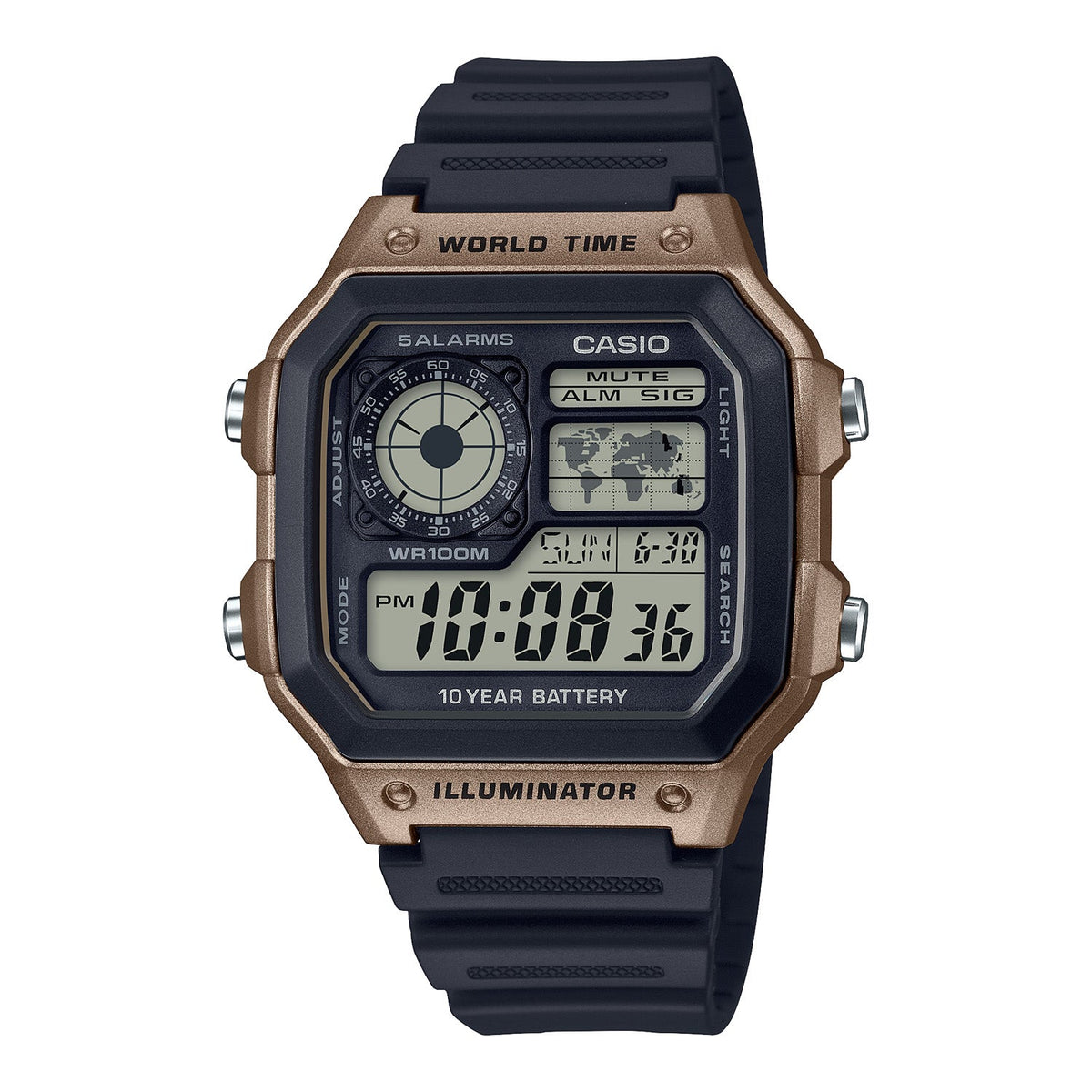 Casio Digital AE1200WH-5AV