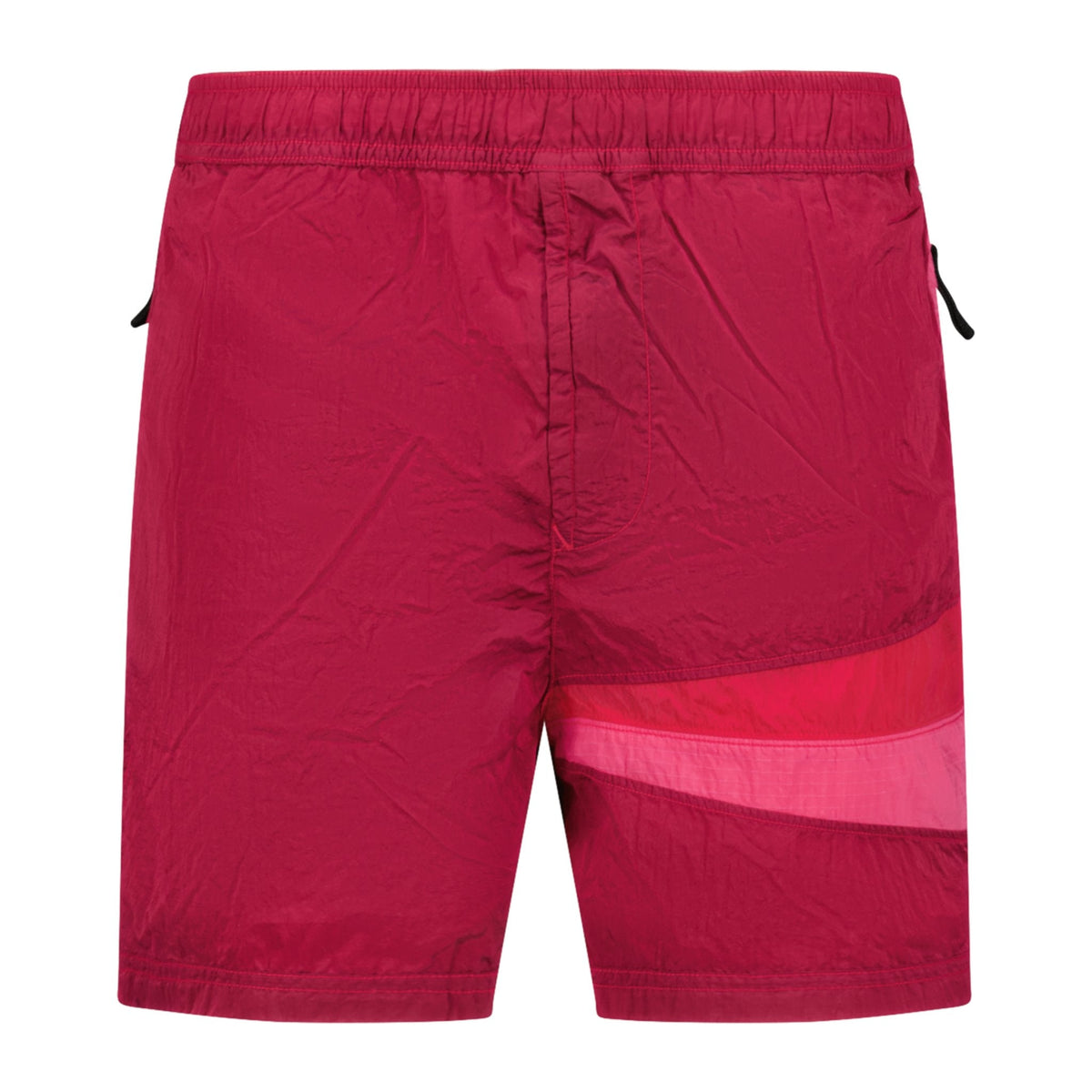 STONE ISLAND COMPASS PATCH CHROME SWIM SHORTS PINK