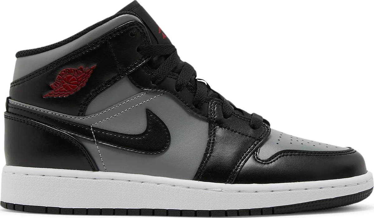 Nike Grade School Womens Air Jordan 1 Mid Sneakers - 'Shadow'
