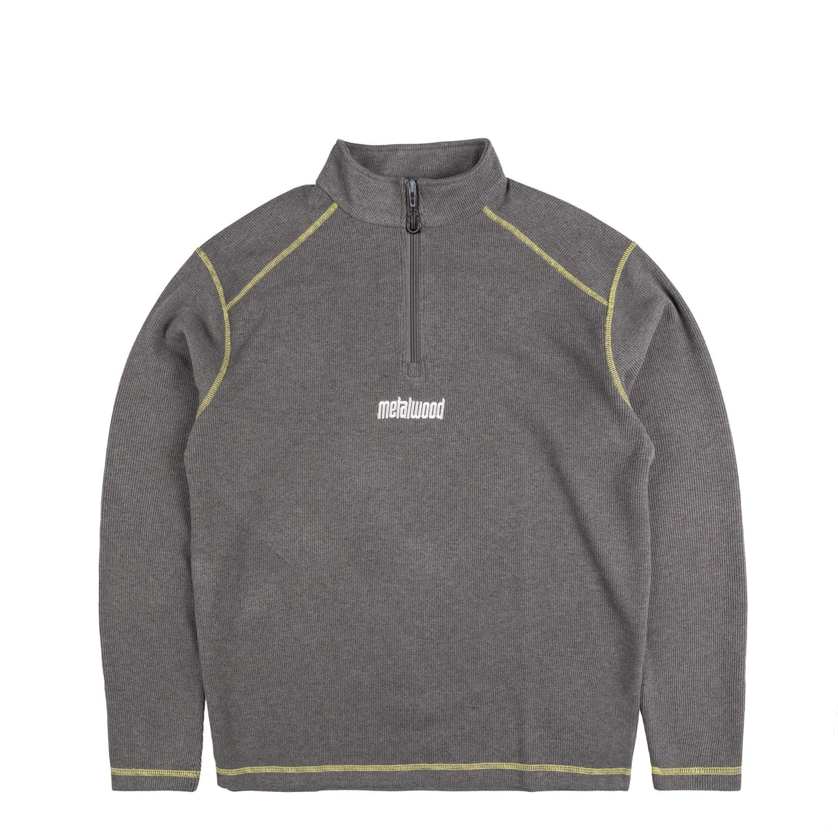 Metalwood Contrast Stitch 1/4 Zip Pullover