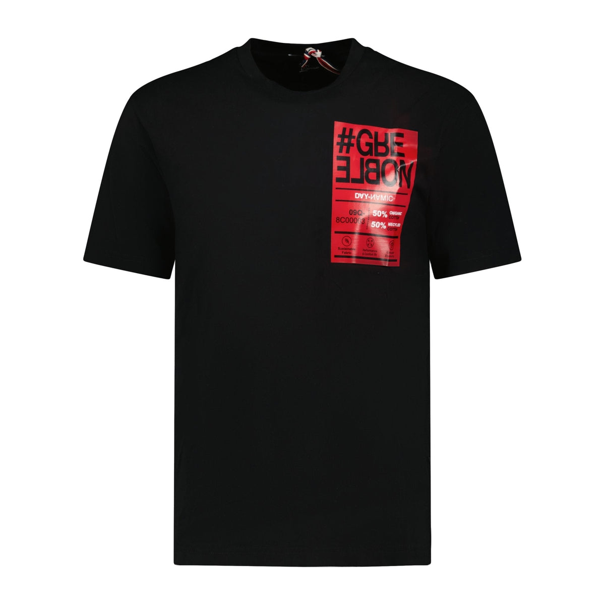 Printed Patch Logo T-shirt Black