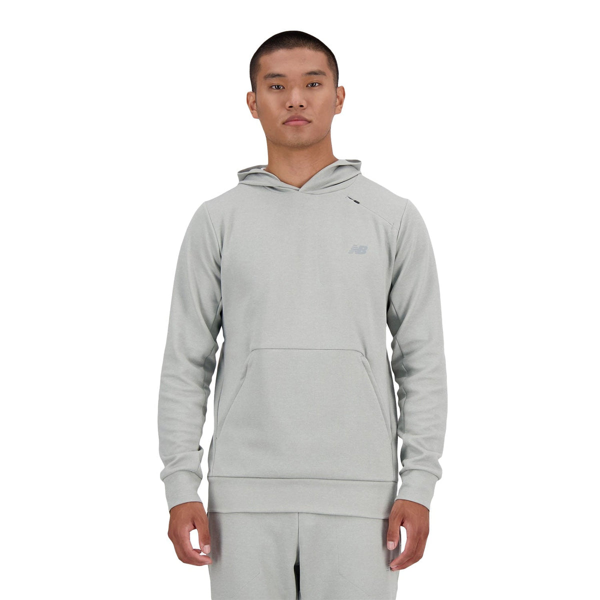 New Balance Men Tech Knit Hoodie Athletic Grey MT41139-AG