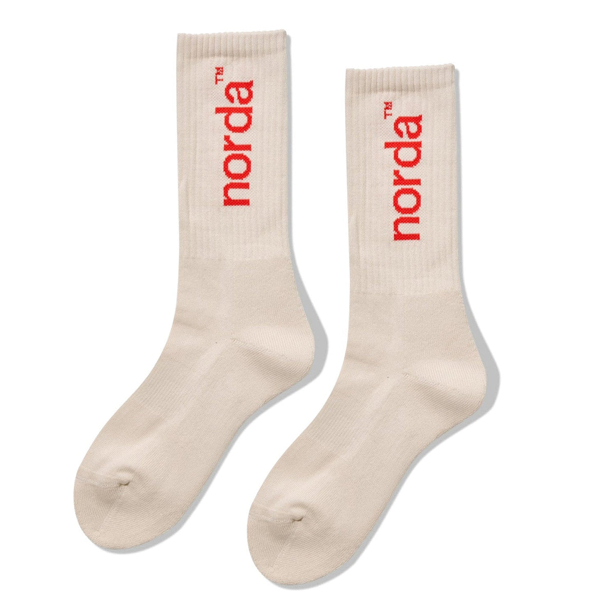 Norda Unisex Retro Sock Cream