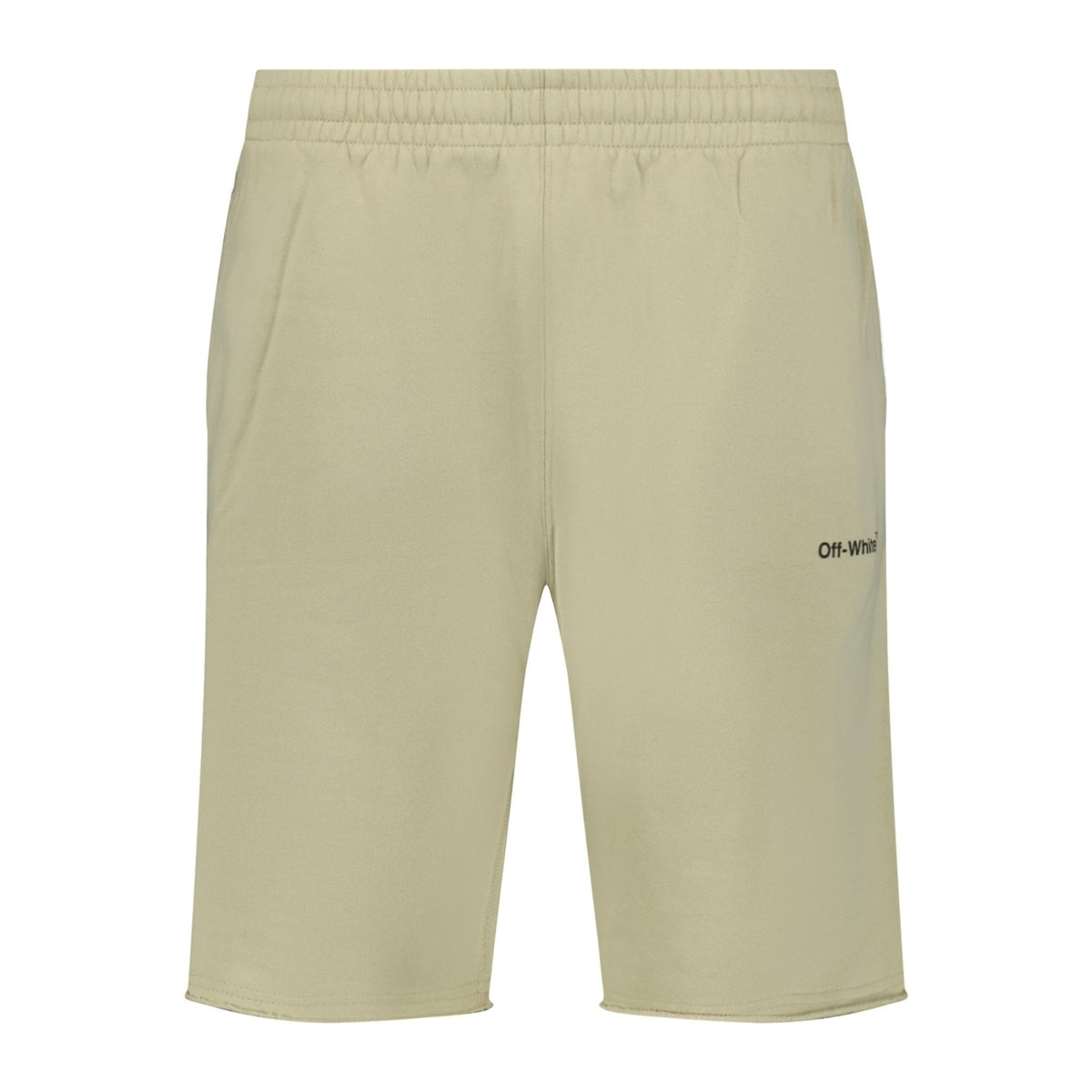 OFF-WHITE Caravaggio Diag Cotton Sweat Shorts Sand