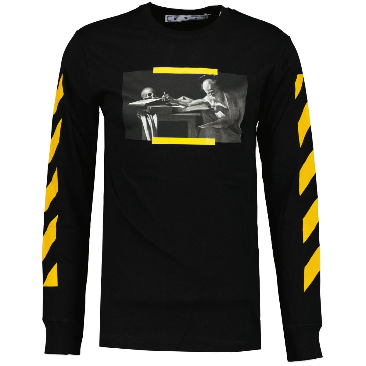 OFF-WHITE LONG SLEEVE T-SHIRT BLACK YELLOW