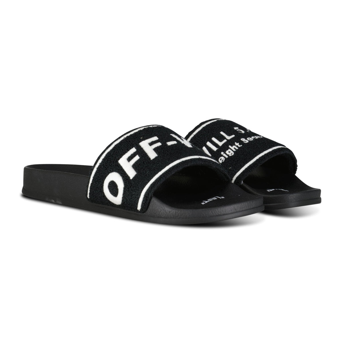 OFF-WHITE Embroidery Sliders Black