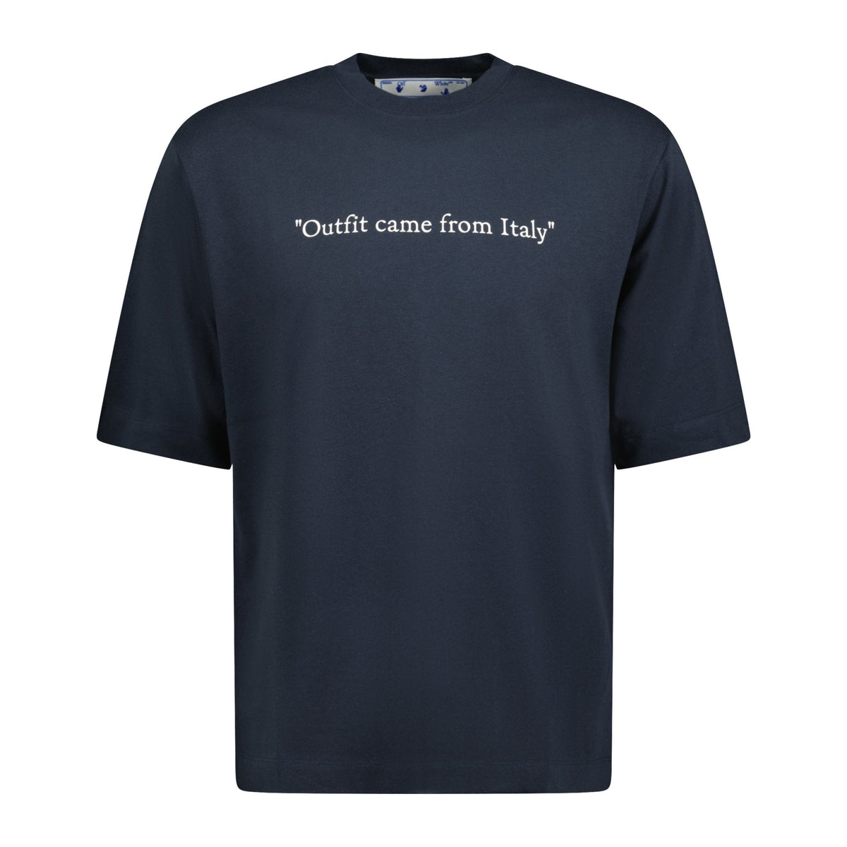 OFF-WHITE "Outfit came from Italy" T-Shirt Navy