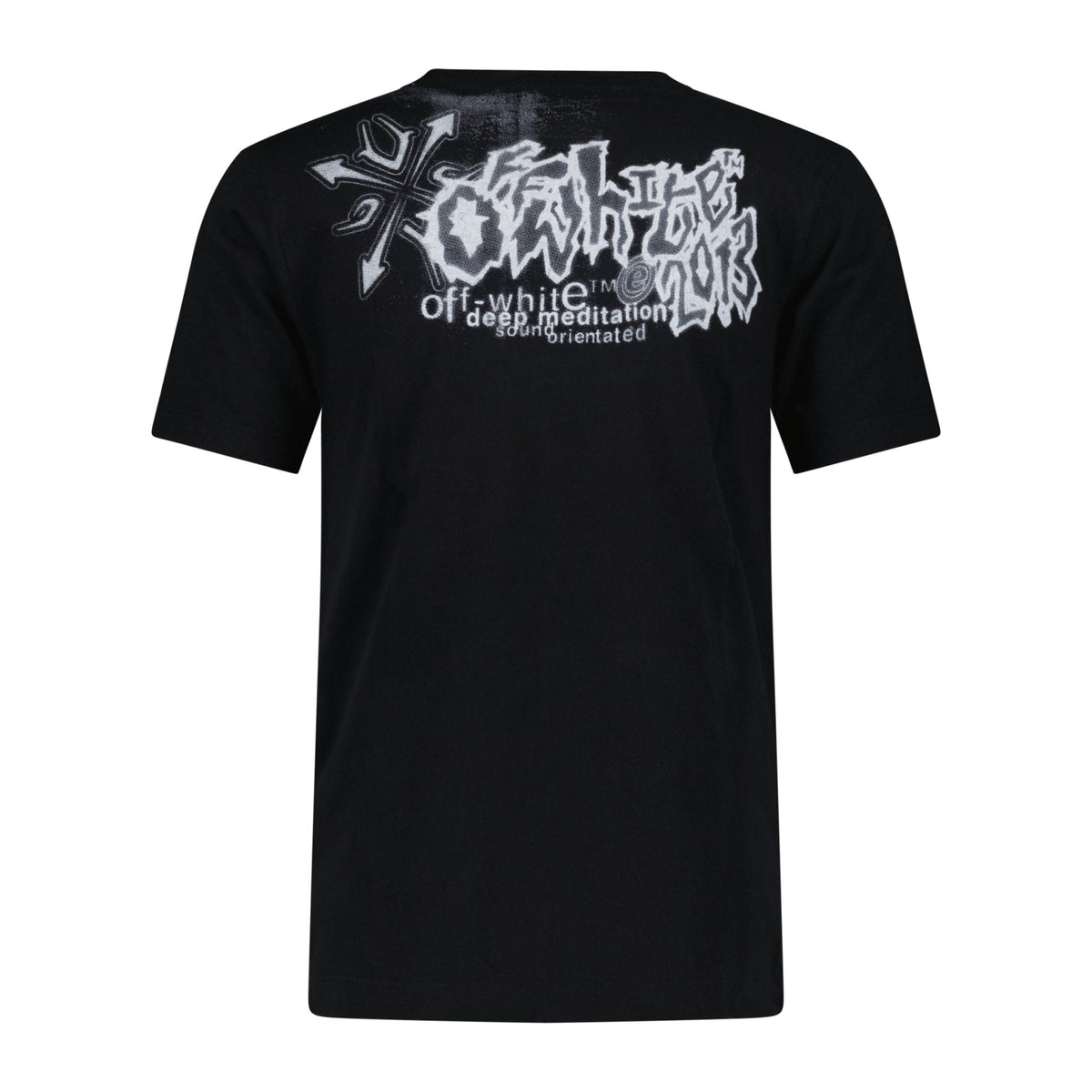 OFF-WHITE Tribal Graffiti T-Shirt Black