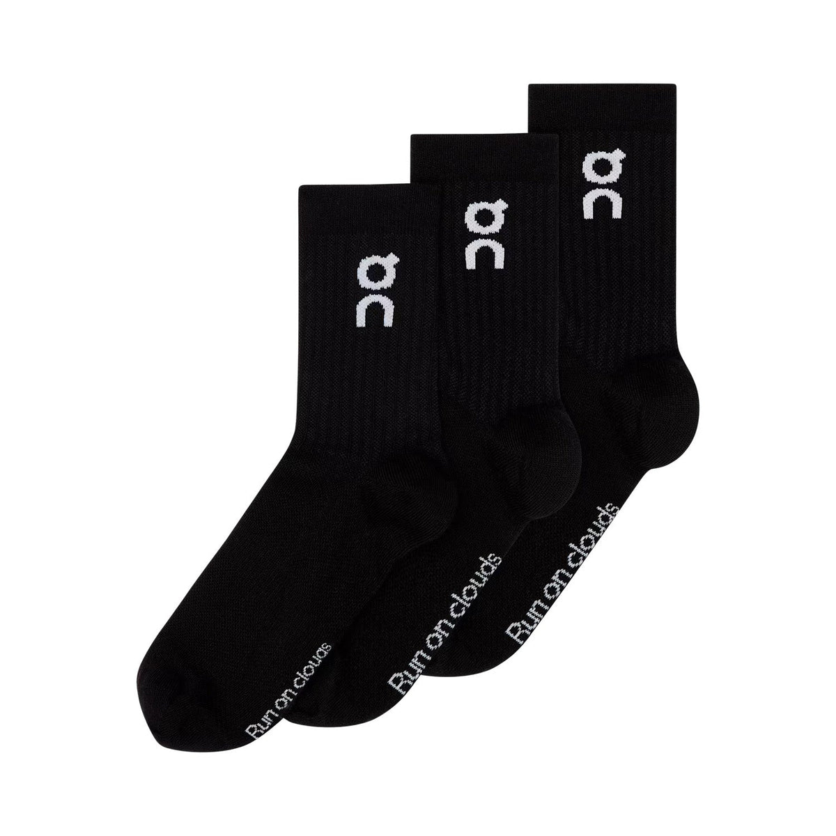 ON Logo Sock High 3P Black