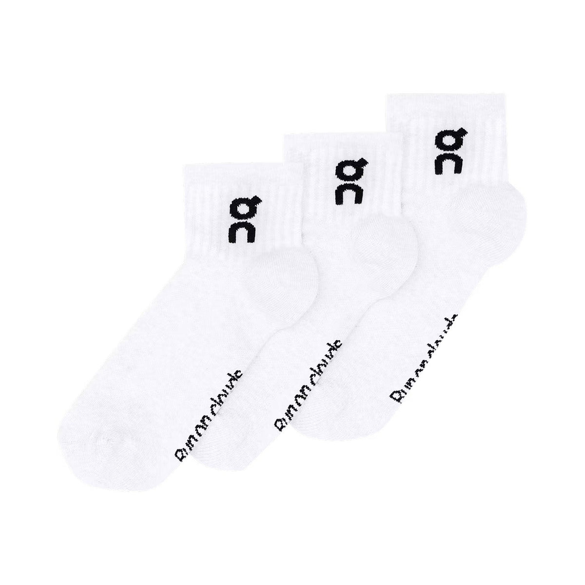 ON Logo Sock Mid 3P White