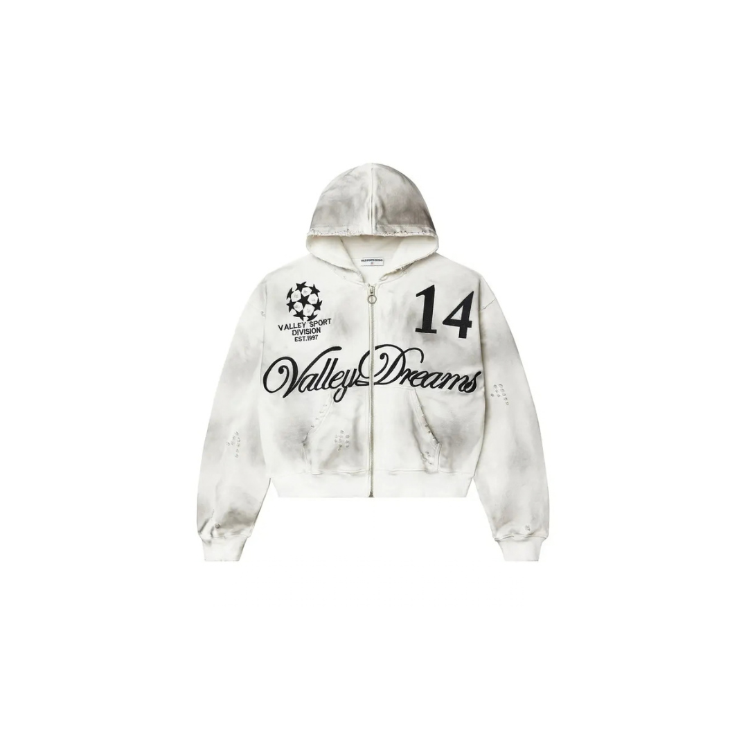 Valley Dreams - Vale Forever Oreo 14 Zip Up Hoodie 'Dest/Smoke'