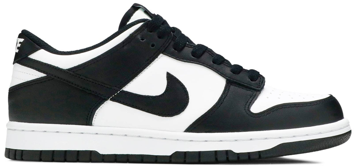 Nike Grade School Womens Dunk Low Sneakers - 'Black White'