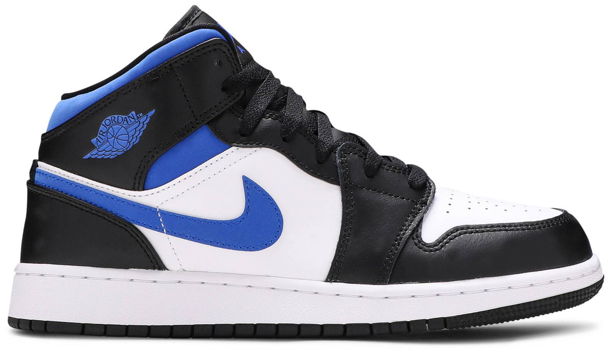 Nike Grade School Womens Air Jordan 1 Mid Sneakers - 'Racer Blue'
