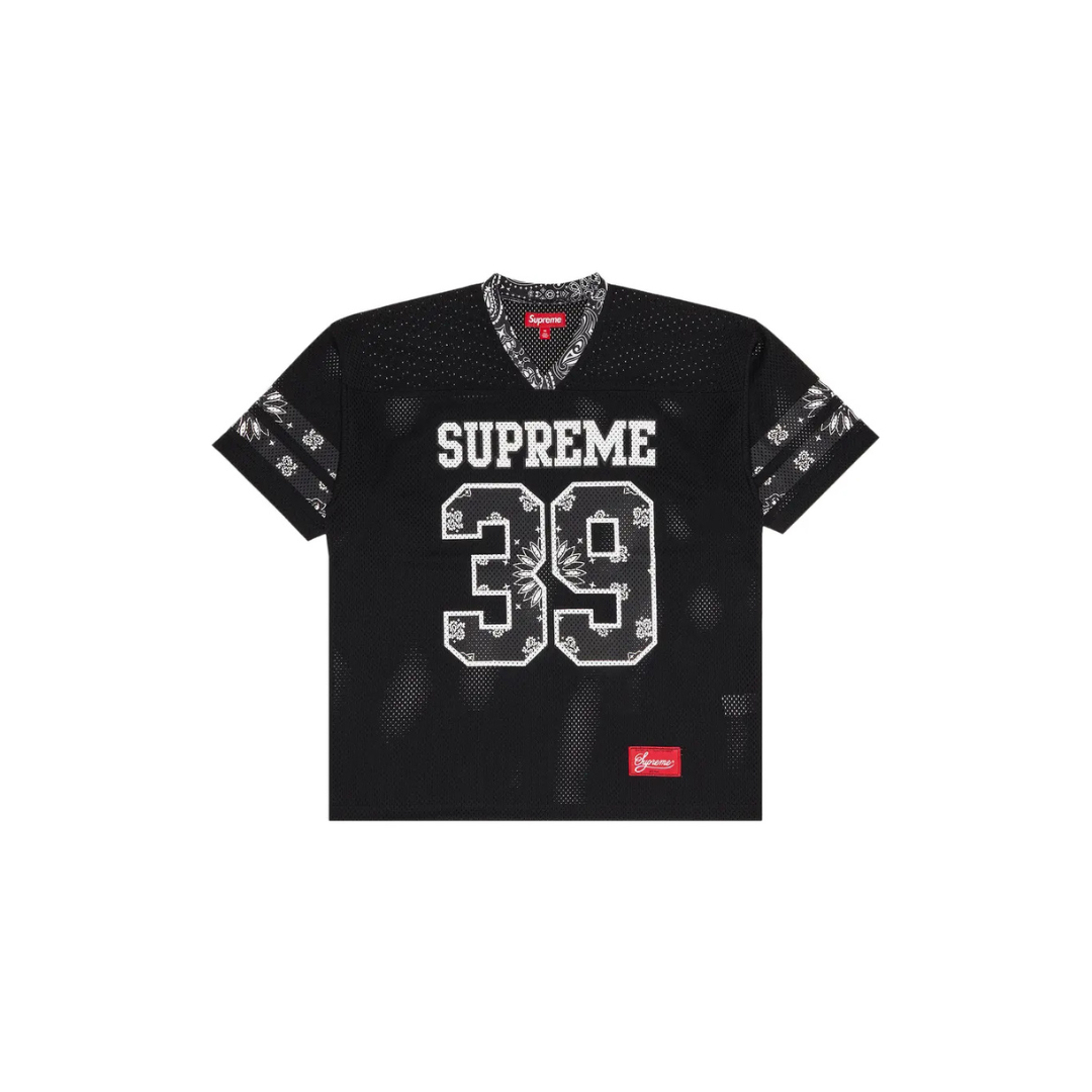 Supreme Bandana Football Jersey 'Black'