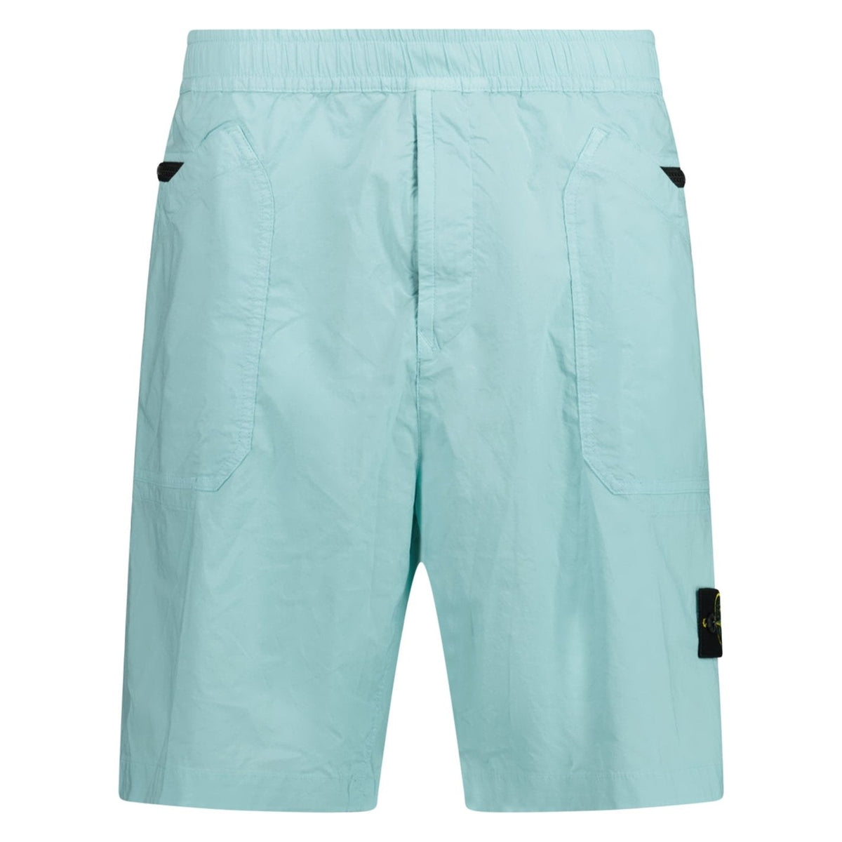 STONE ISLAND BERMUDA CARGO SHORTS AQUA