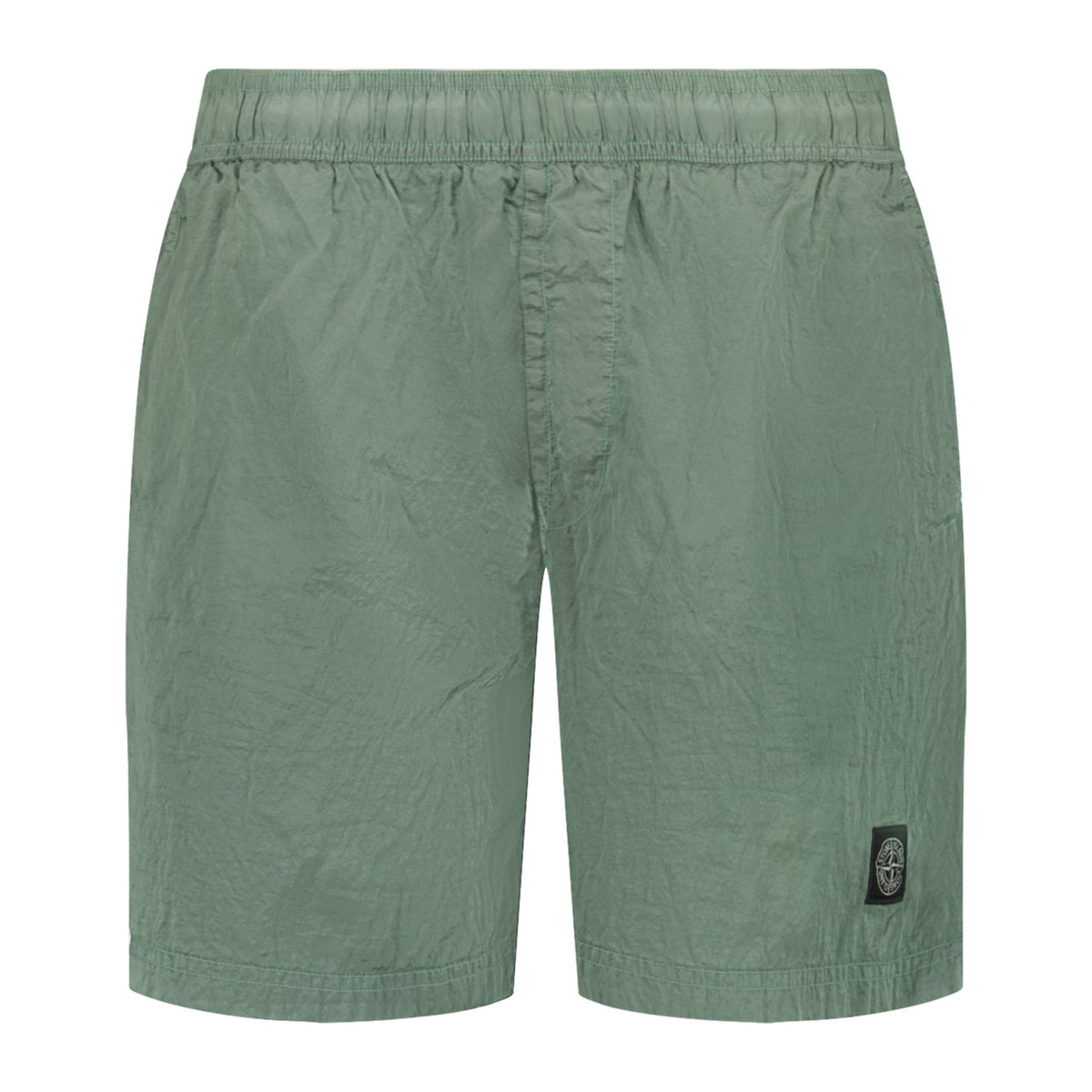 STONE ISLAND CHROME SWIM SHORTS GREEN