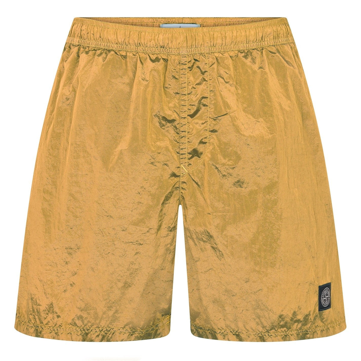 STONE ISLAND CHROME SWIM SHORTS YELLOW
