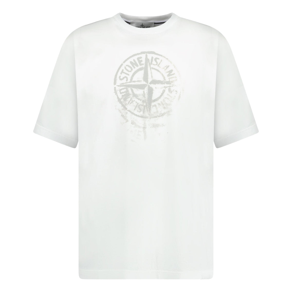 STONE ISLAND COMPASS PRINT LOGO T-SHIRT WHITE
