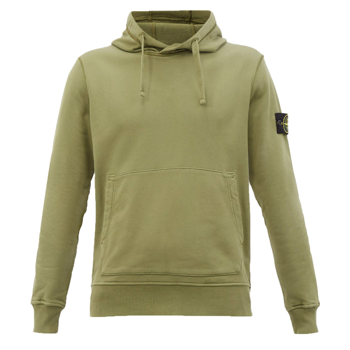 STONE ISLANDCotton Hooded Sweatshirt Khaki
