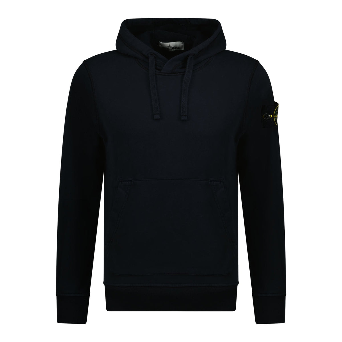 STONE ISLAND COTTON HOODED SWEATSHIRT NAVY