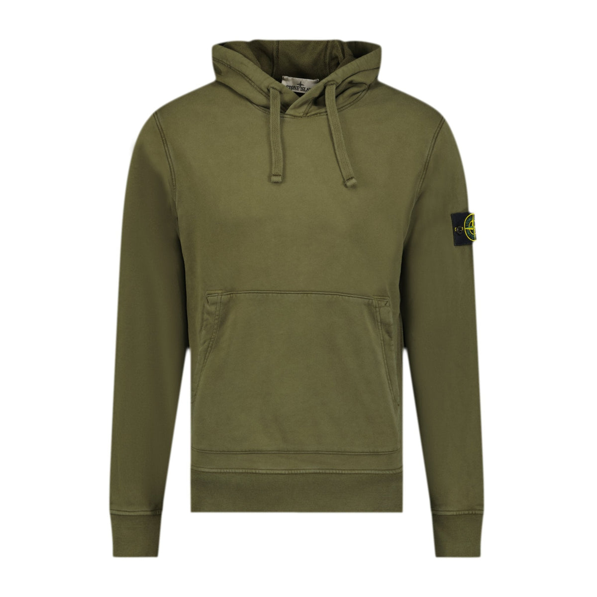 STONE ISLAND COTTON HOODIE SWEATSHIRT KHAKI