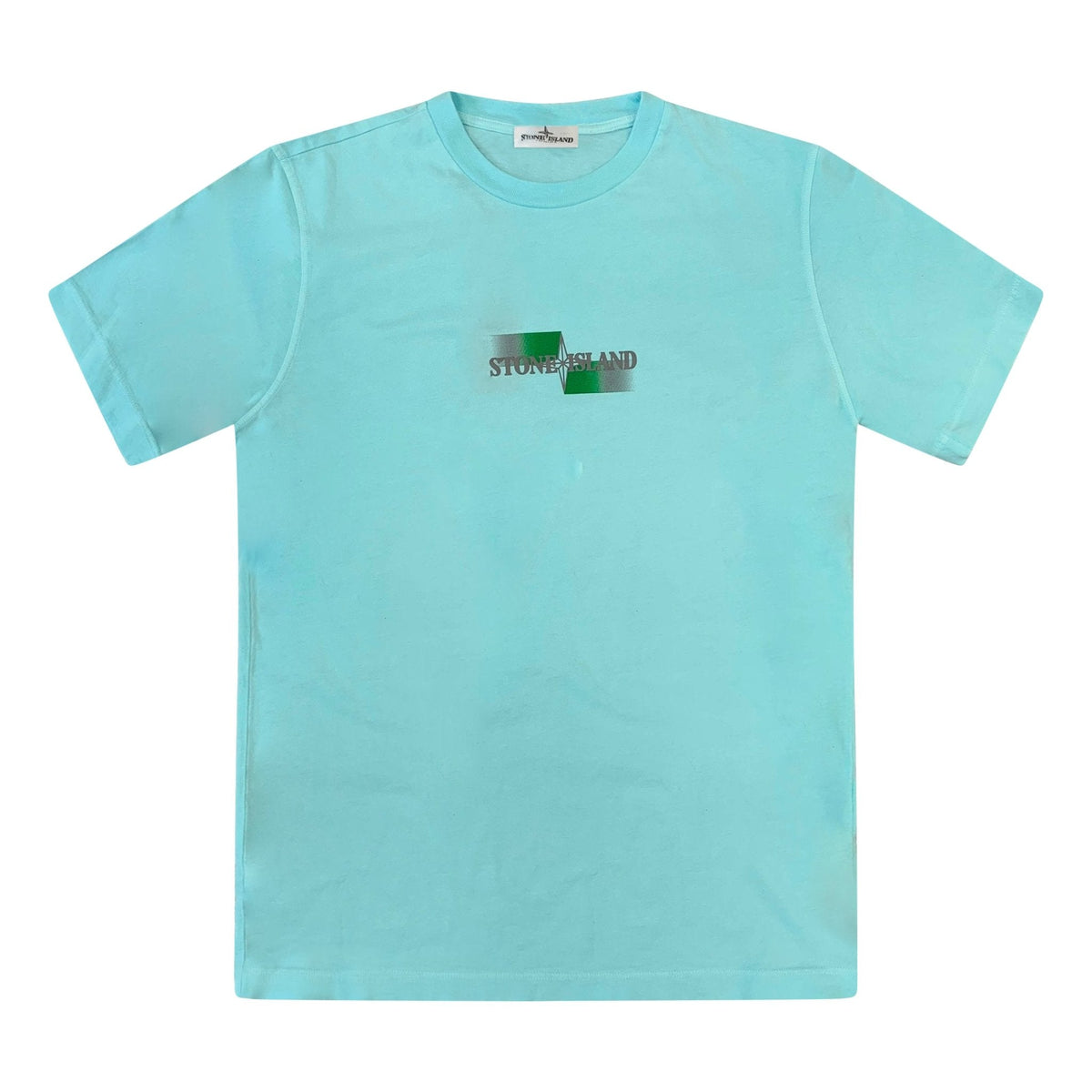 STONE ISLAND(Kids)  Logo Front T-Shirt Light Blue